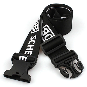 Custom product polyester adjustable luggage strap belt with your logo