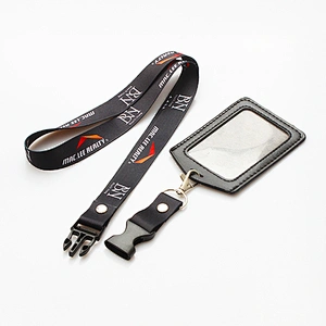 Company and school use custom id card holder necklace polyester lanyard