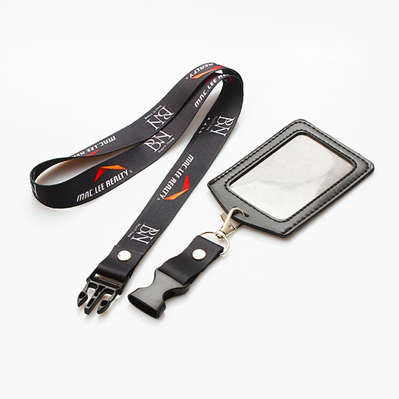 Company and school use custom id card holder necklace polyester lanyard