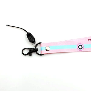 Custom heat transfer printed cartoon cute lanyards for women