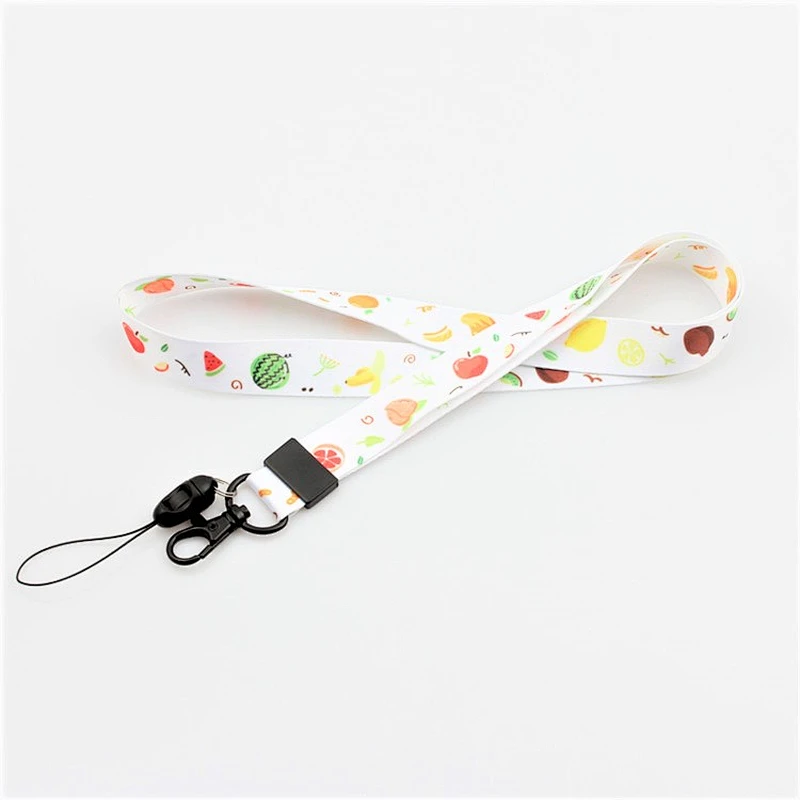 Factory price heat printing custom design logo neck lanyard cell phone loop