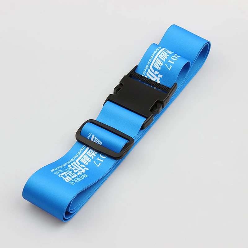 Personalized luggage tag buckle straps with handle for travel