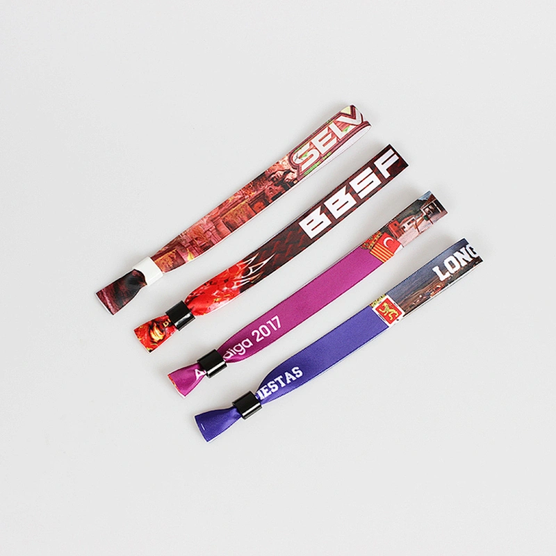 Fabric sublimation custom logo wristband for event