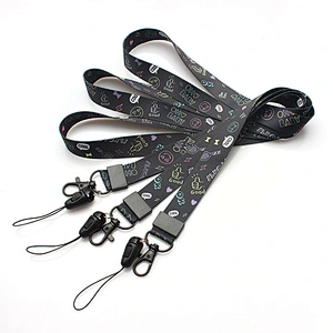 Personalized logo cheap neck printed custom polyester lanyards