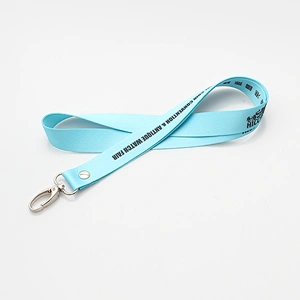 New trend fashion custom printed ribbon lanyard neck strap keychain