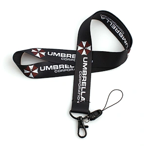 Cheap custom polyester security lanyard heat press