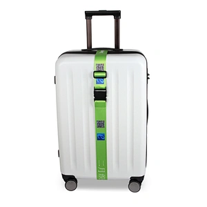 Wholesale promotional custom design logo polyester luggage belts with lock