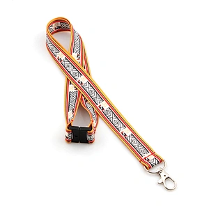 Wholesale custom printing police lanyard whistle cord