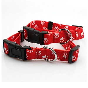 Customized Logo Design Heat transfer printed dog collars training