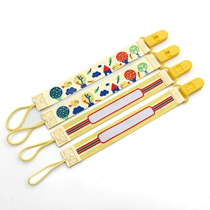 Factory custom baby soother clip pacifier clip chain