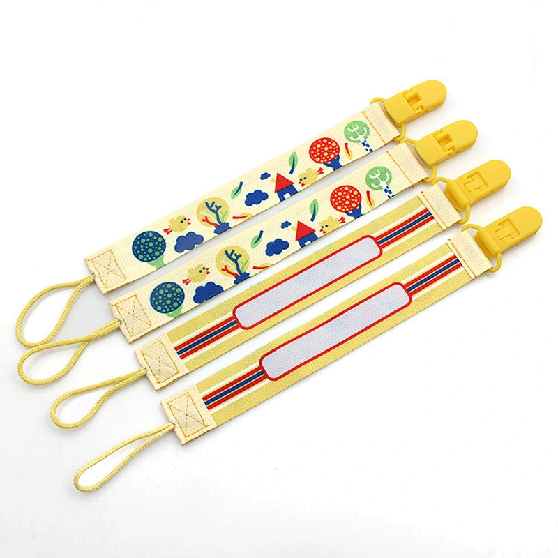 Factory custom baby soother clip pacifier clip chain