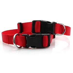 Adjustable factory cheap nylon custom pet dog collar