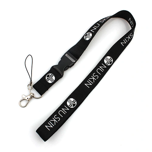 Custom PVC card holder silk screen printing lanyard for exhibition