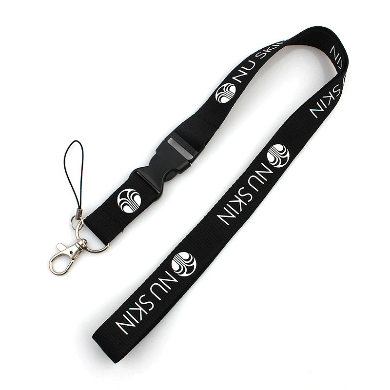 Custom PVC card holder silk screen printing lanyard for exhibition