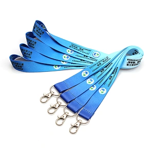 Hot sale printed professional customized knitted cotton lanyard