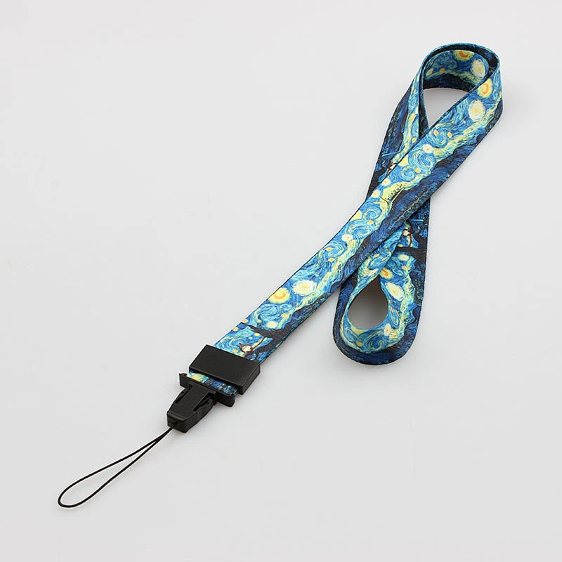 Plain sublimation printed polyester lanyard custom for mobile phone