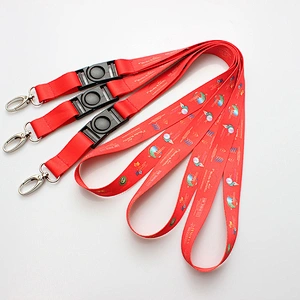 Custom college rock band lanyards with revolving buckle