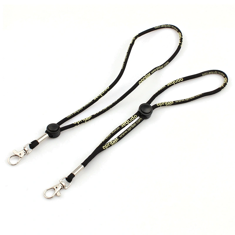 Wholesale cheap custom fashion round polyester lanyard for teenagers