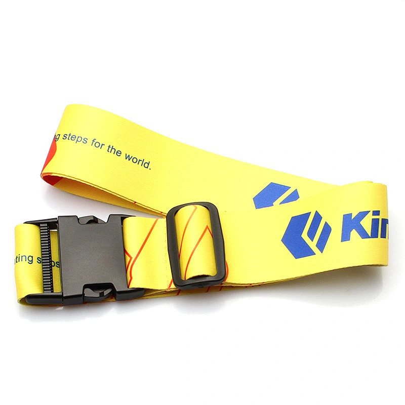 Factory Price Travel Cross heat transfer Printed Adjustable Luggage Belt for travel