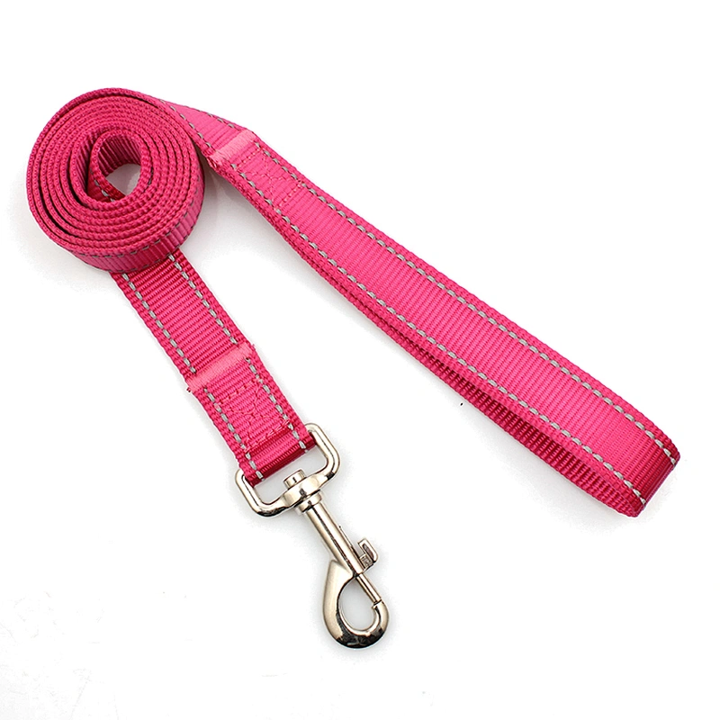 Pet supply new style custom soft reflective pink dog leash