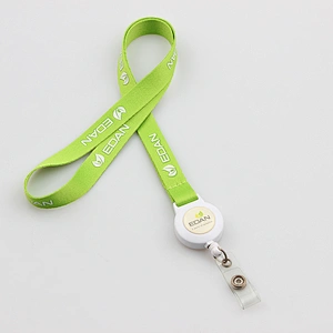 New design fashion silk screen lanyard with plastic hook