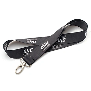 Flat cheap heat transfer printed lanyard with trigger clip