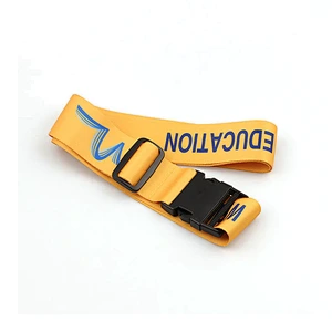 Guangzhou travel accessories lovely luggage strap name tag with plastic buckle