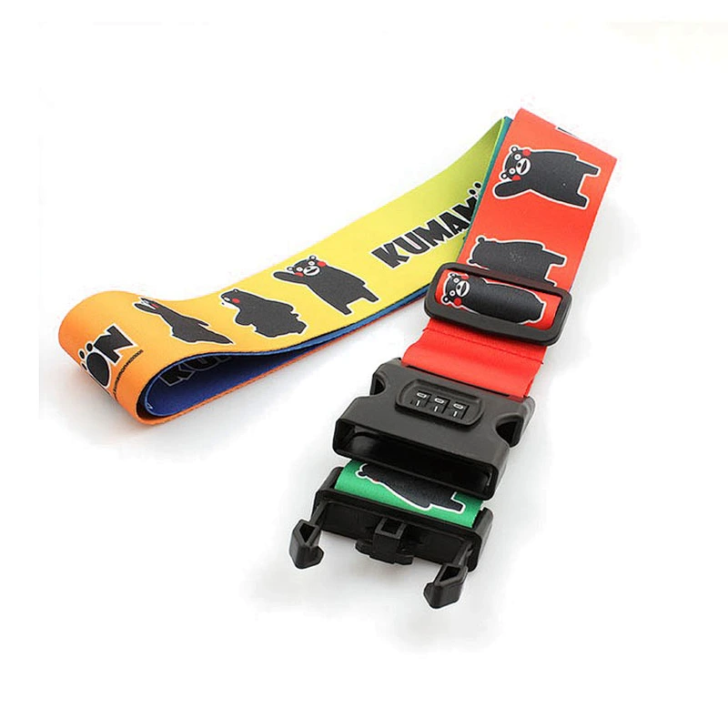 Password suitcase secure lock wholesale custom luggage strap with lock