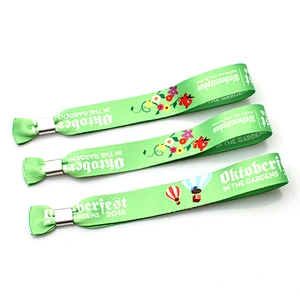 High quality colorful polyester logo sublimation youth wristbands