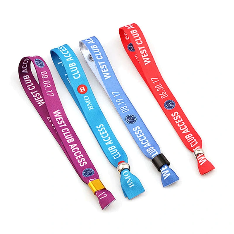 Custom Activity Party Festival China Polyester Wristband Bracelet