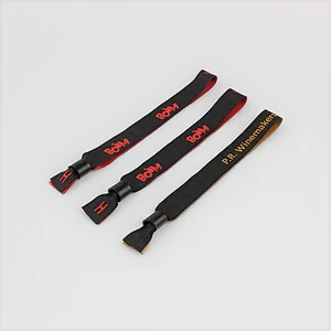 2019 polyester sublimation disposable id bracelet for event