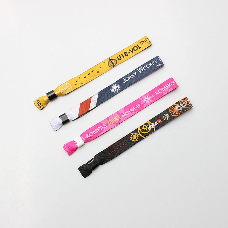 Custom high quality handcrafted wristbands with plastic slider for promotion gift