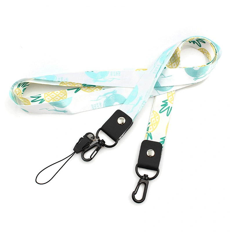 Custom wholesale plain nylon lanyard no minimum order