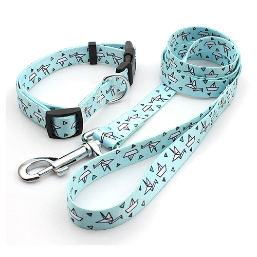 Personalized design free premium dog leash and collar sets