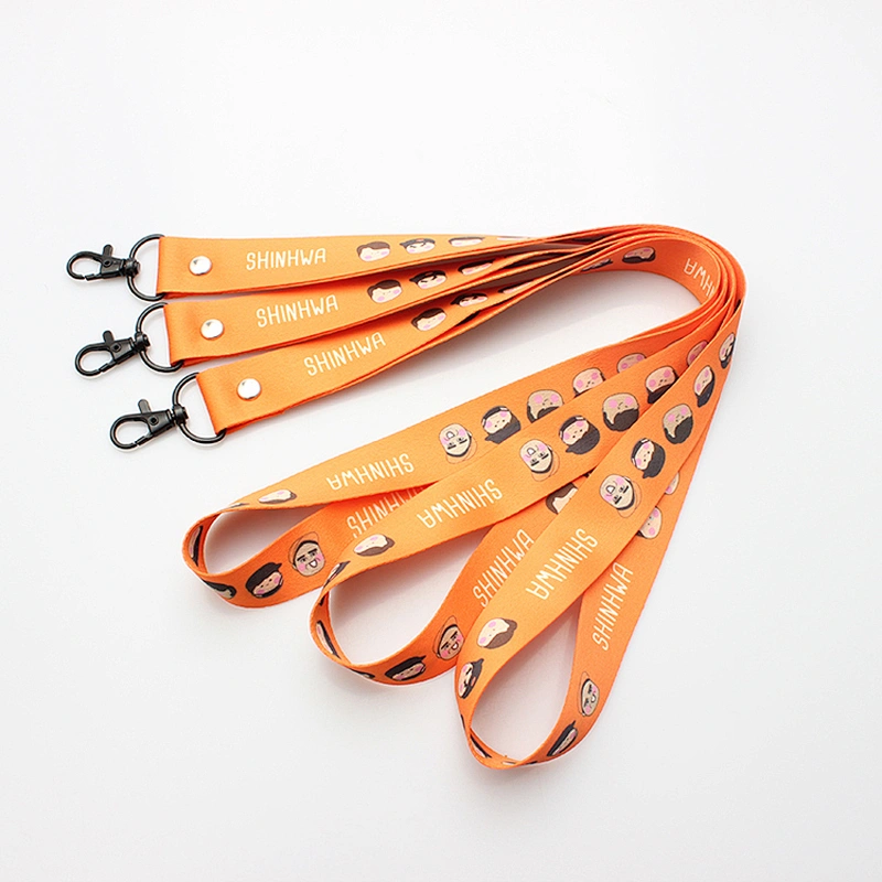 100% polyester fabric professional IBM lanyard with custom color