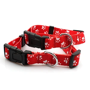Polyester printing pet collar with breakaway buckle