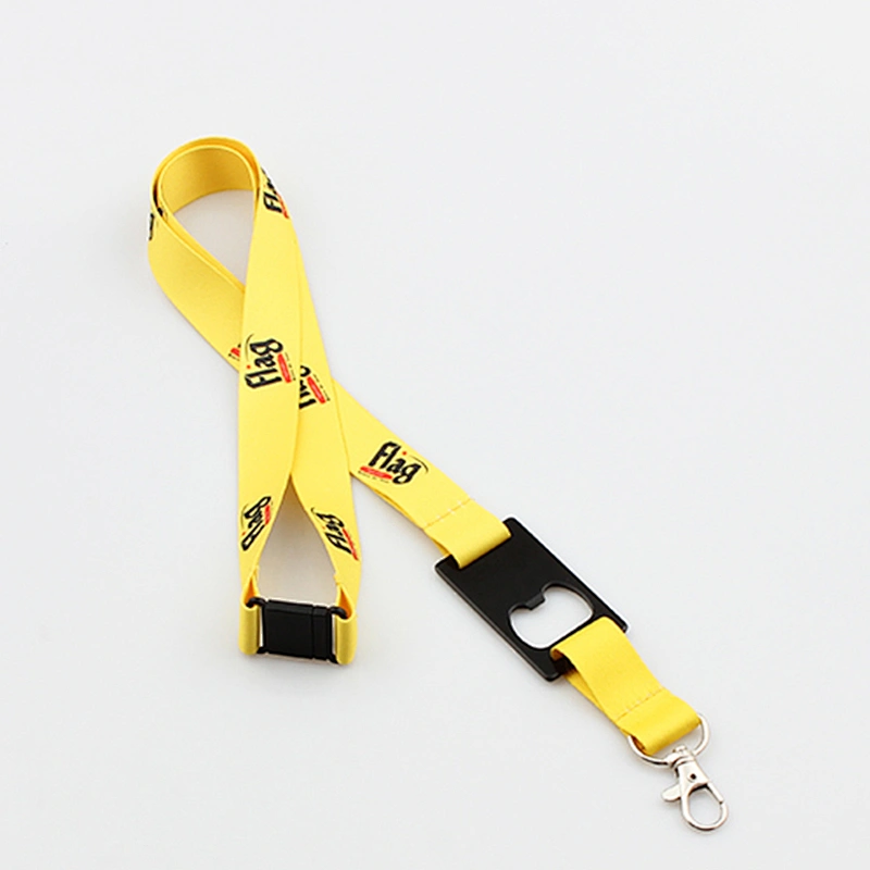 Fashion Customized Exhibition Sublimation bottle opener hook lanyards
