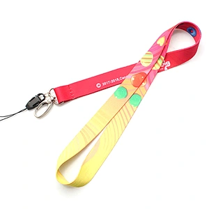 Fast delivery guangzhou supplier printed keycord lanyard