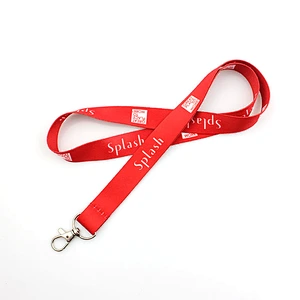 Custom dye sublimation printing single neck lanyard