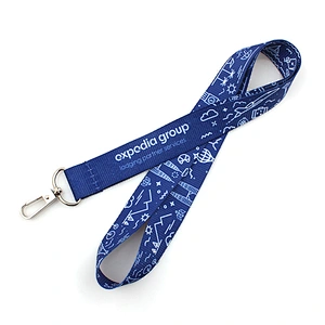 Custom both sides sublimated polyester lanyard