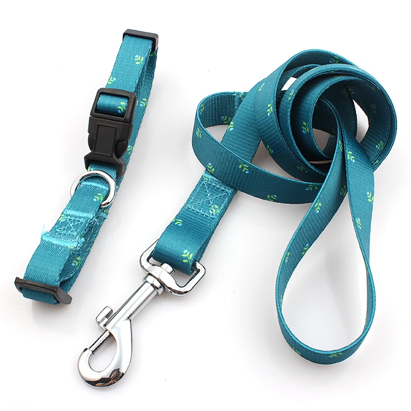 Sublimation printing pet dog collar leashes with custom design