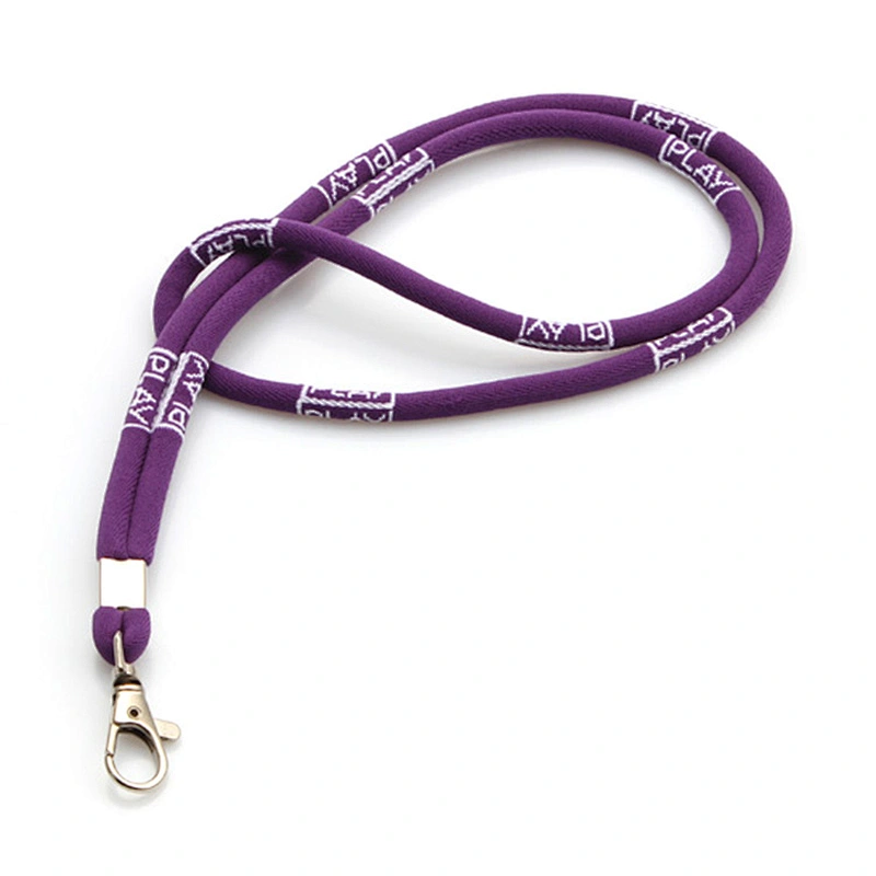 Good reputation high-end woven custom cord lanyard with sample free