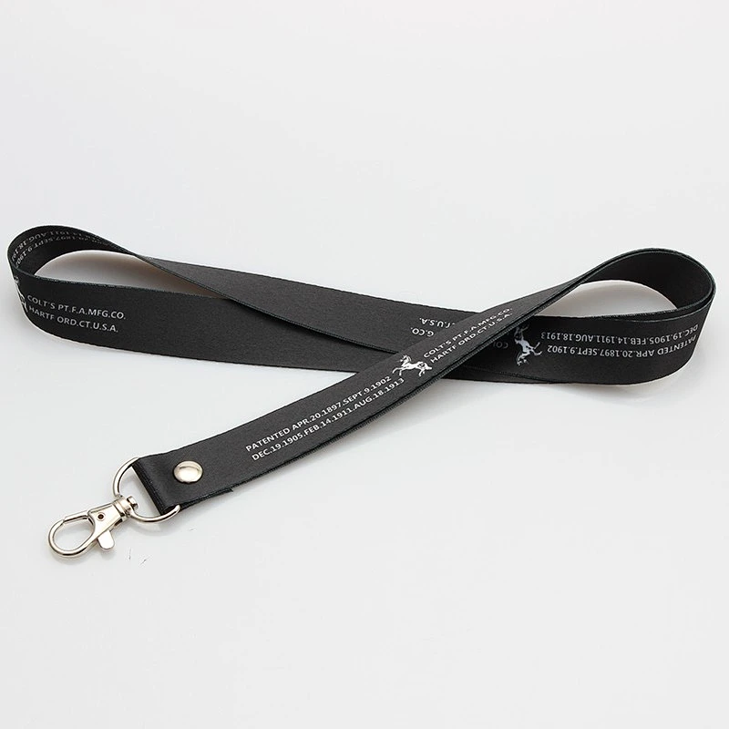 Printed Fashion no Breakaway Safety Lanyards Polyester Neck Strap