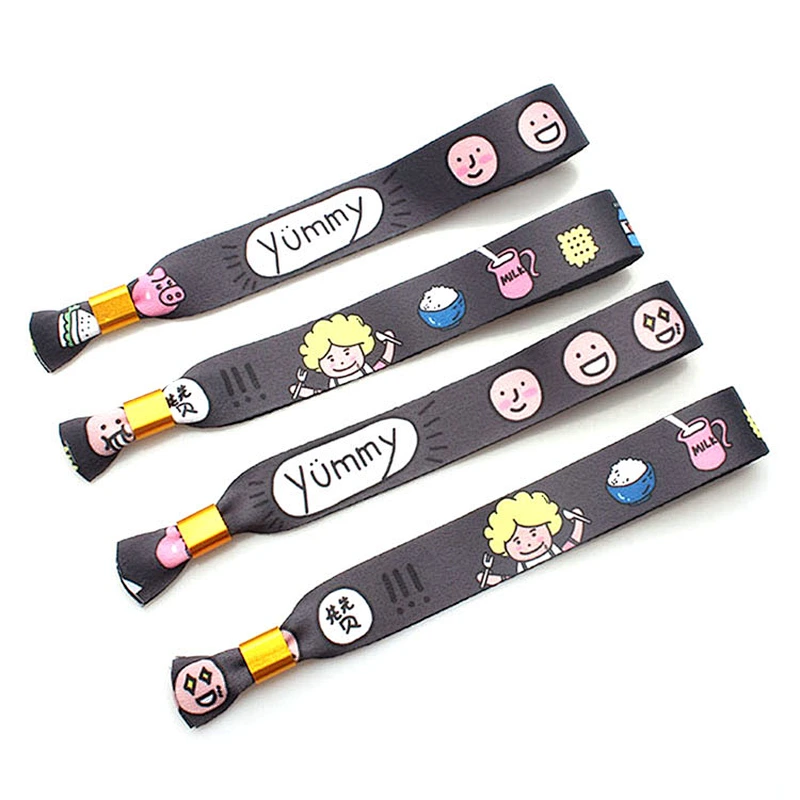 Fashion eco friendly wristband with sublimation printing logo