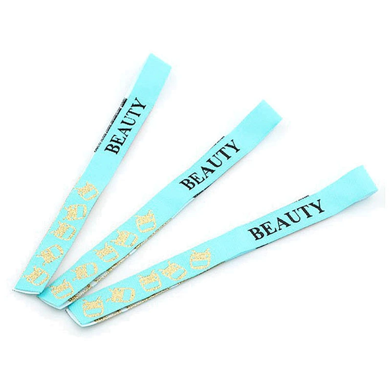 Cheap One-Time use custom printed woven custom wristband for events