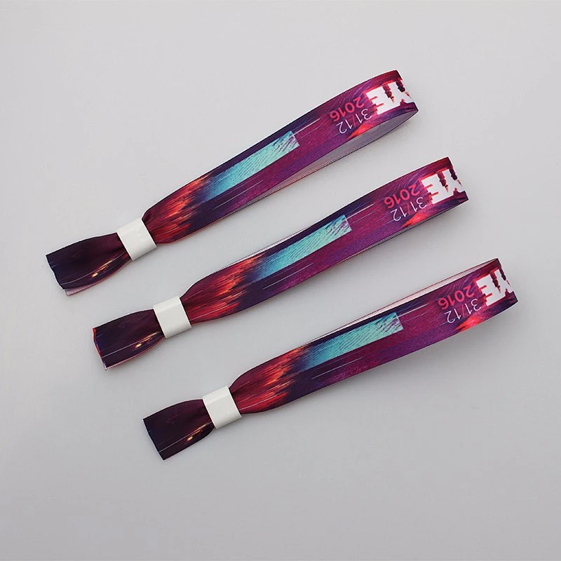 New arrival music festival custom sublimation hand fabric wristbands