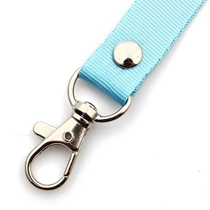 Premium quality 12 colors nylon lanyard with keychain holder