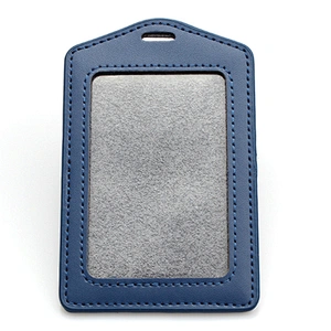 High quality Id card PU badge holder supplier