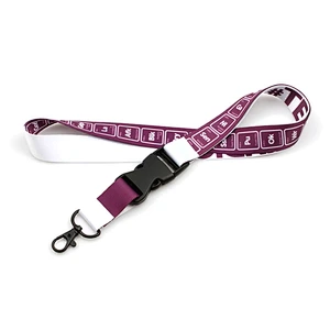 Custom pretty good quality polyester lanyards no minimum order