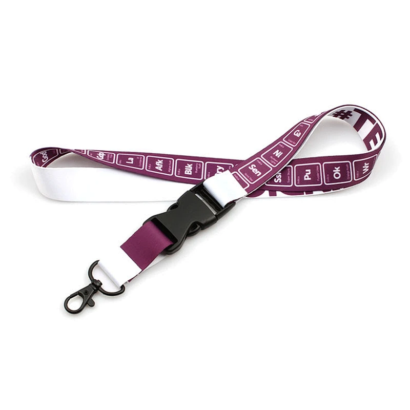 Custom pretty good quality polyester lanyards no minimum order